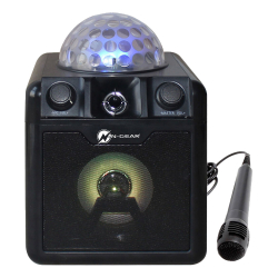 N-GEAR Disco Block 410 Bluetooth-högtalare, discokula, 50W,svart