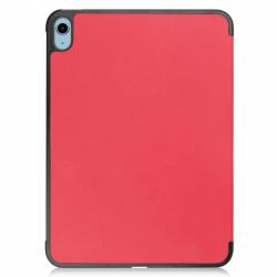 Läderfodral med ställ, iPad 10, 10.9" (2022), röd