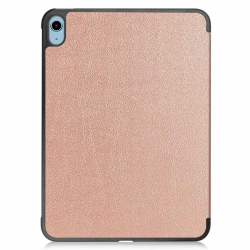 Läderfodral med ställ, iPad 10, 10.9" (2022), roseguld