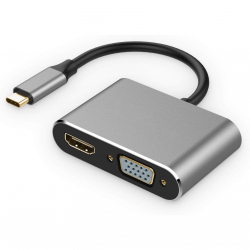 USB-C till HDMI och VGA Adapter