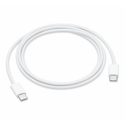 USB-C till USB-C kabel till iPhone 15, 1m, vit