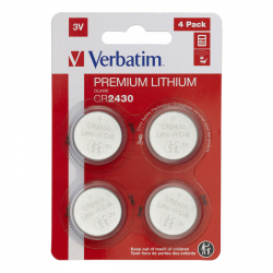 Verbatim CR2430 3V litiumbatterier, 4-pack