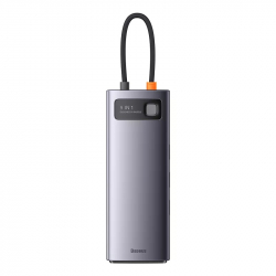 Baseus BS-OH047 Metal Gleam Series USB-C hubb, RJ45, 9 uttag