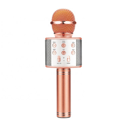 iKaraoke WS-858 Trådlös mikrofon, rosa